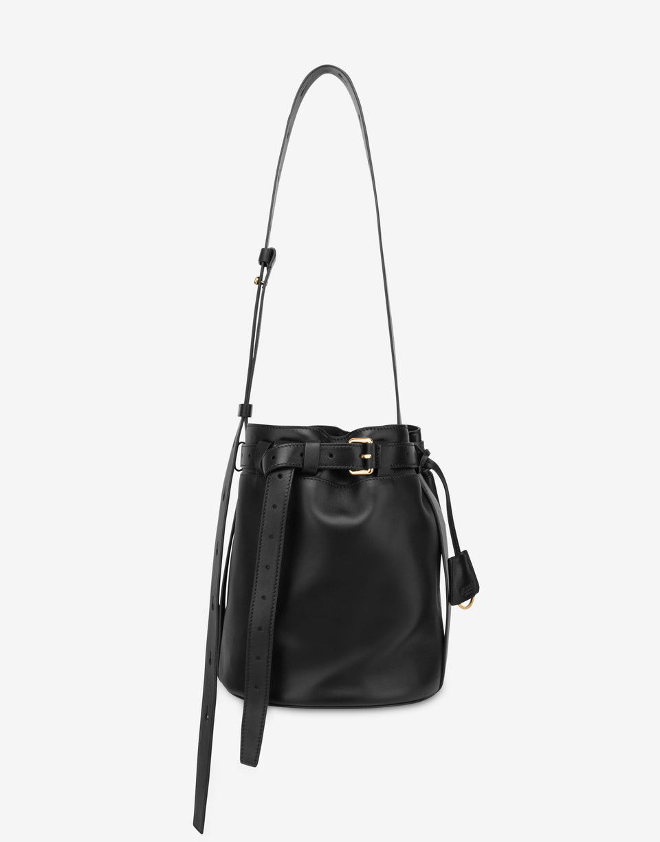 Moschino Tie Me Bucket Bag Negro Moschino 0