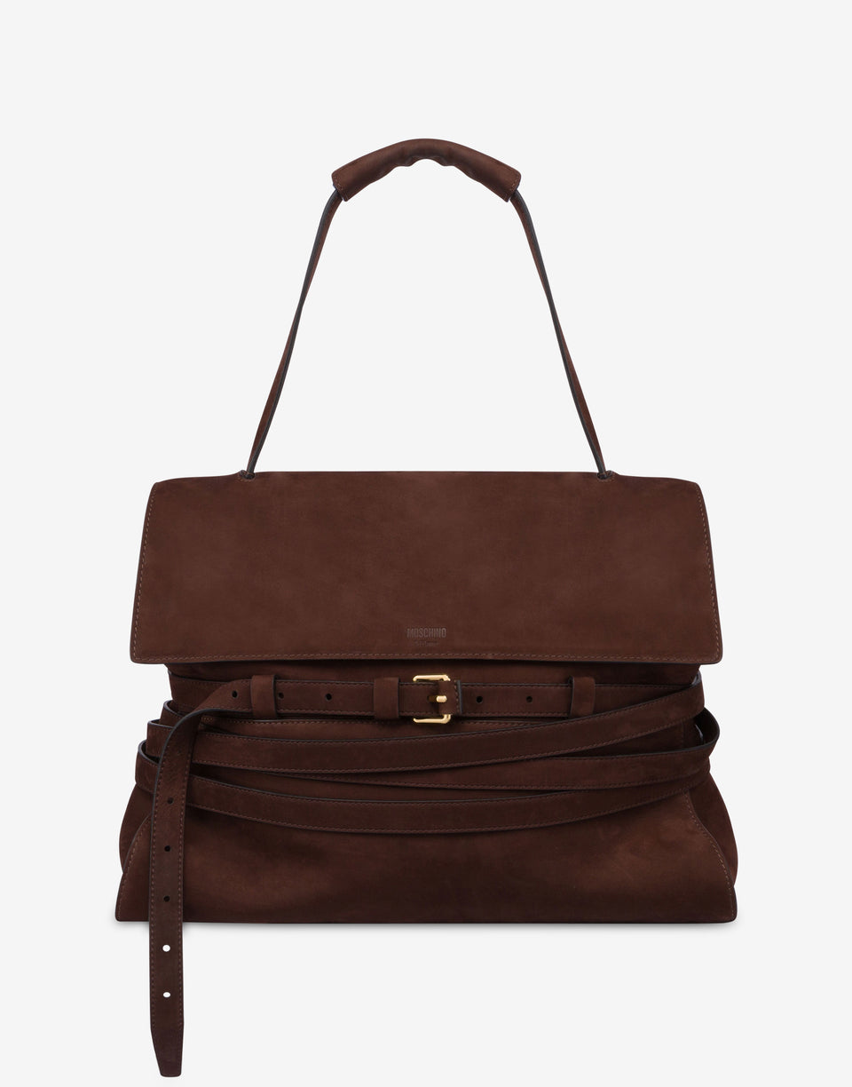 Moschino Tie Me bag Medium Marrón oscuro Moschino 0