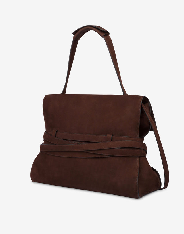 Moschino Tie Me bag Medium Marrón oscuro Moschino 1