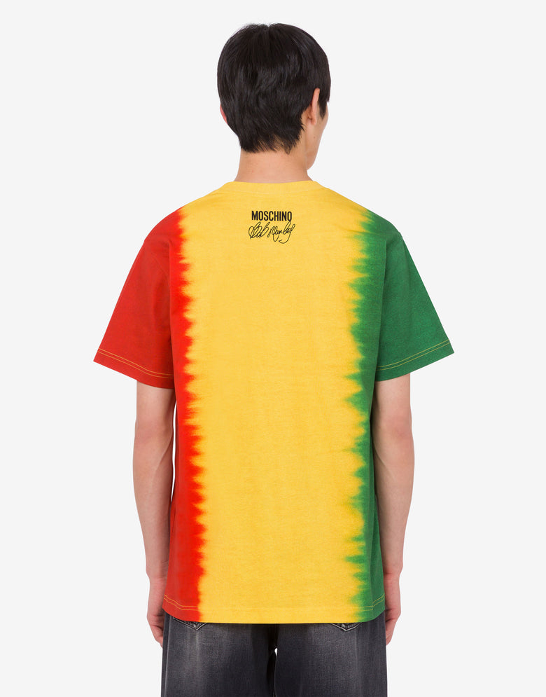 Camiseta de edición limitada en punto de algodón orgánico  Amarillo Moschino 3