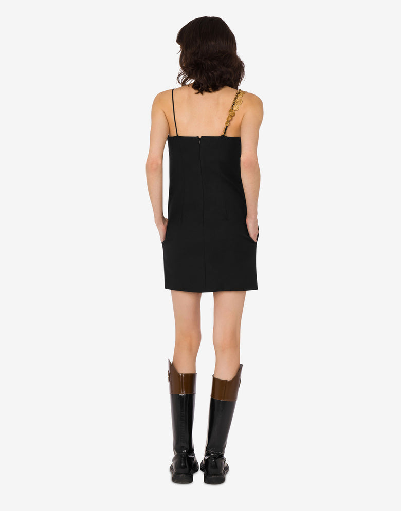 Vestido de paƱo de lana  Negro Moschino 2