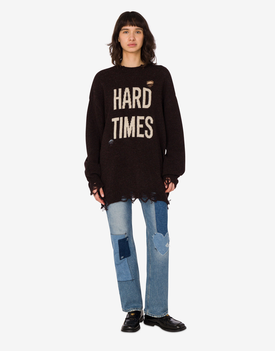 Jersey de lana Shetland Marrón oscuro Moschino 1