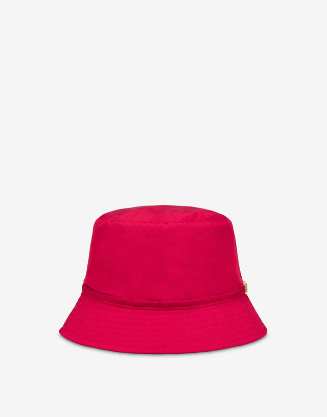 Bucket hat Lettering Logo Rojo Moschino 0