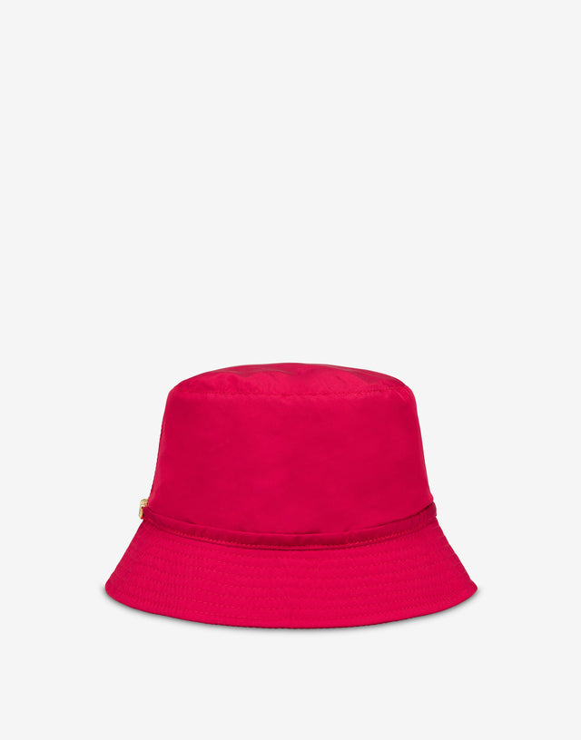 Bucket hat Lettering Logo Rojo Moschino 1