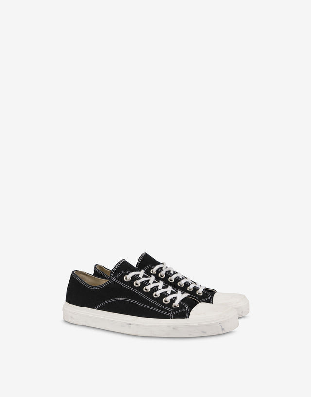 Sneakers en lona Edge Negro Moschino 0