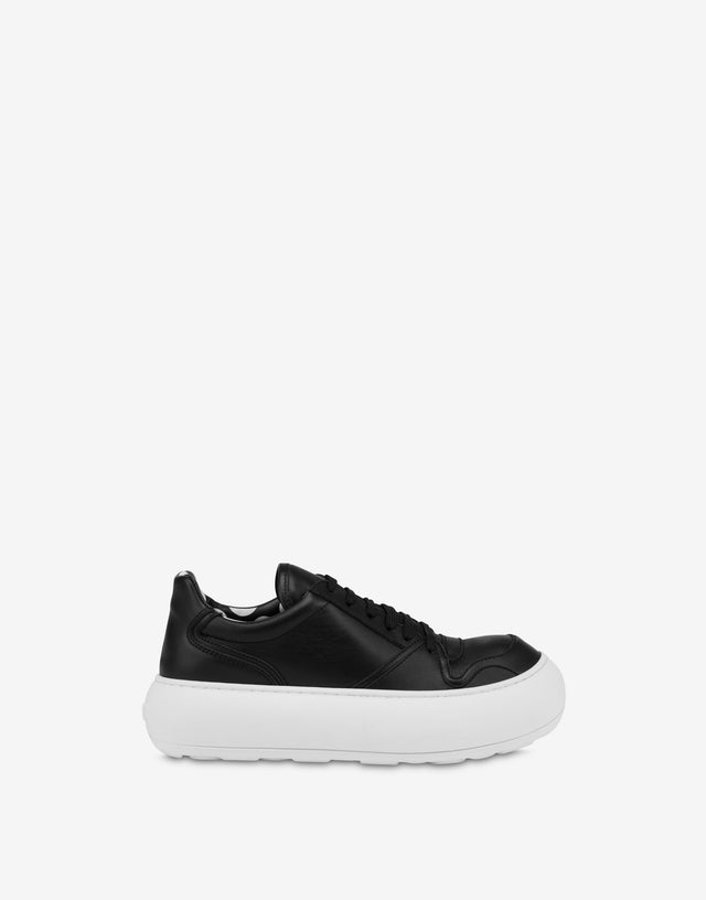 Sneakers en piel de becerro Ollie Negro Moschino 1