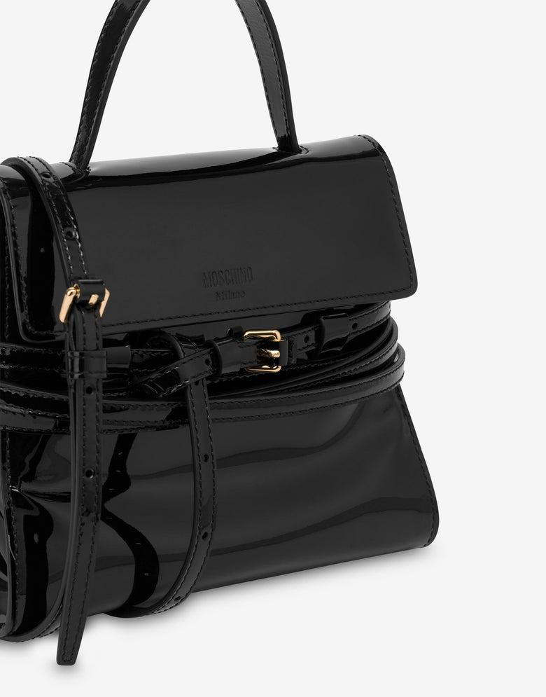 Bolso pequeño Moschino Tie Me Negro Moschino 3