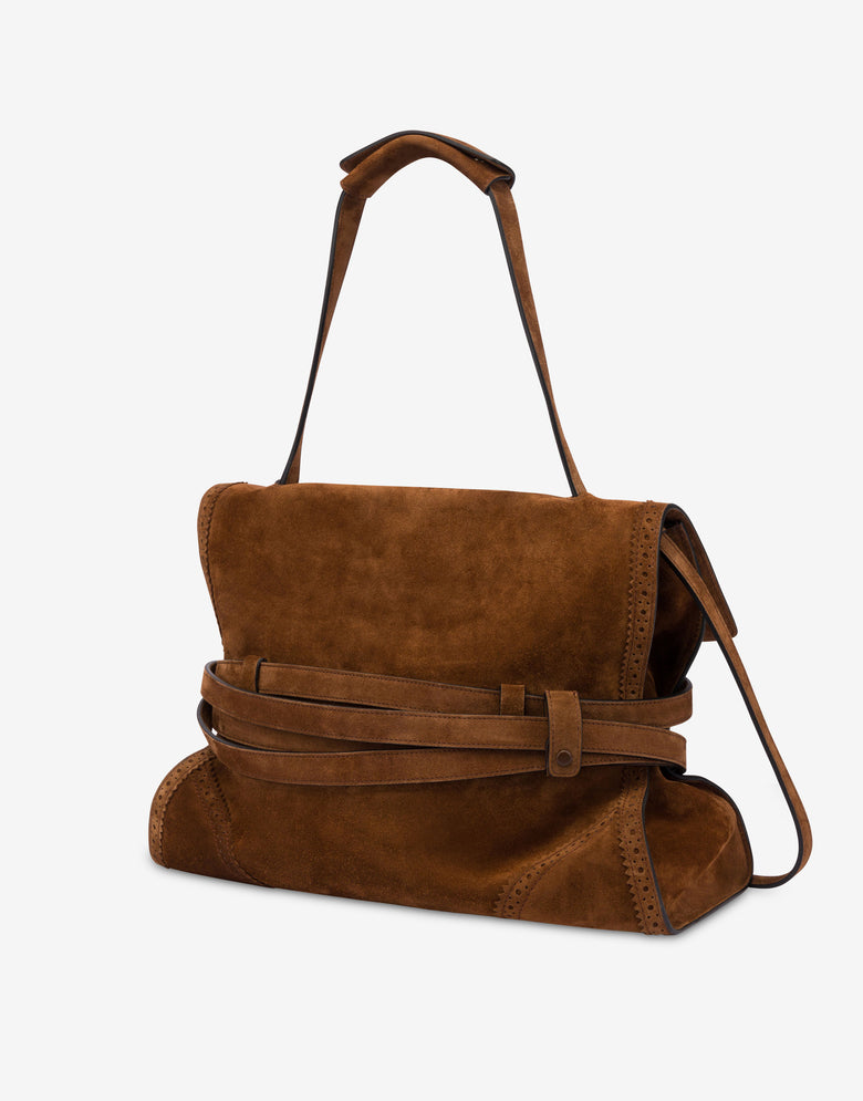 Bolso bandolera mediano Moschino Tie Me  Marrón Moschino 1