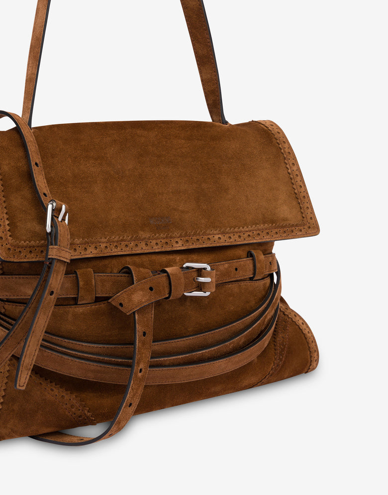 Bolso bandolera mediano Moschino Tie Me  Marrón Moschino 3