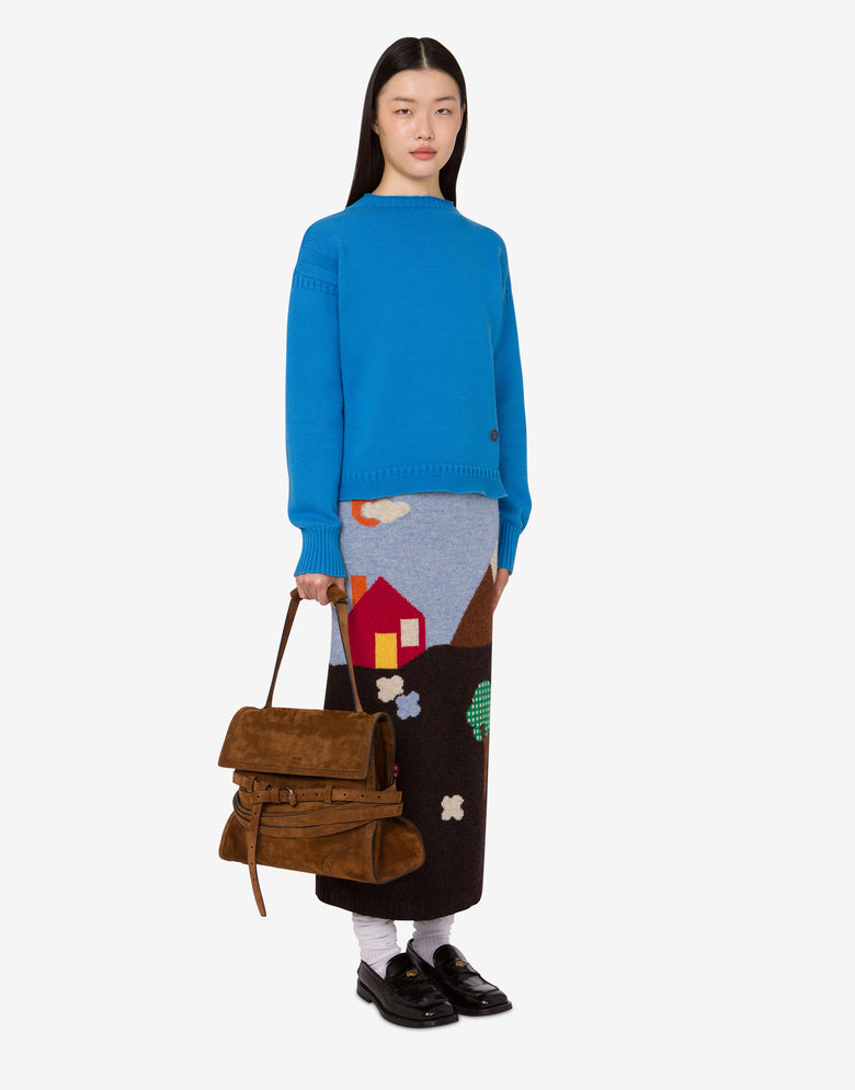 Bolso bandolera mediano Moschino Tie Me  Marrón Moschino 4