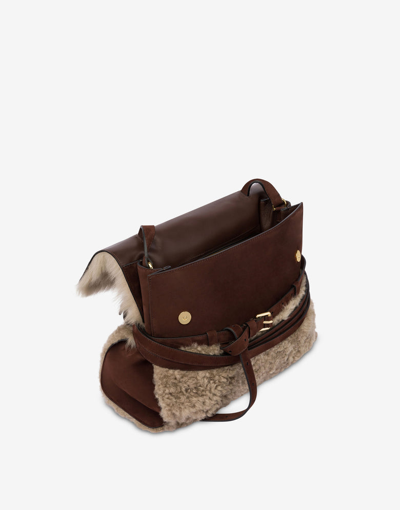 Bolso de mano mediano Moschino Tie Me Beige claro Moschino 2
