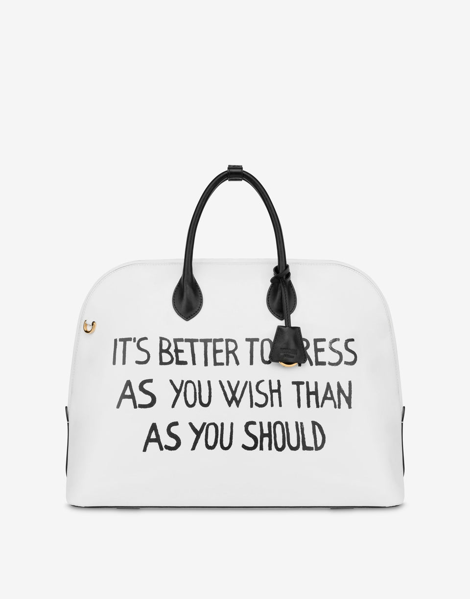 Archive Message Handbag White Moschino 0