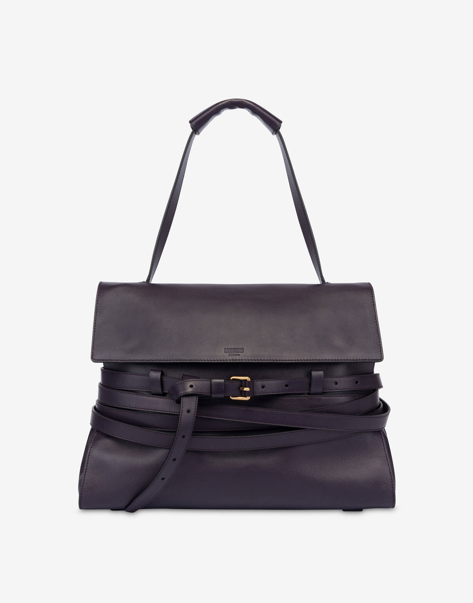 Moschino Tie Me Bolsa mediana Violeta oscuro Moschino 0