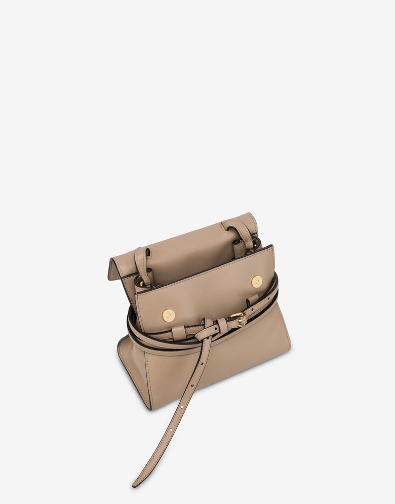 Bolso Moschino Tie Me Pequeño Beige Moschino 2
