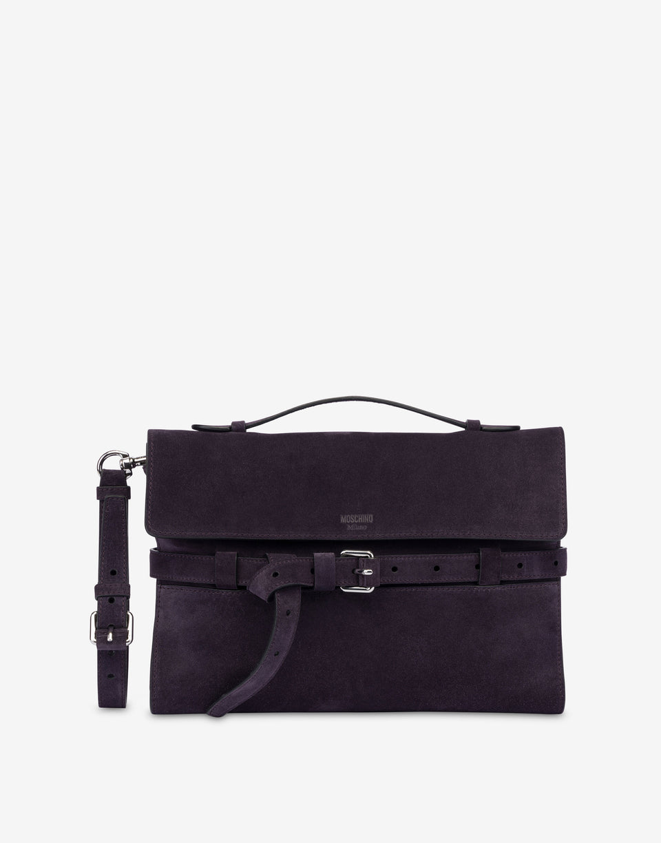Moschino Tie Me Clutch: Online Exclusive Deep purple Moschino 0