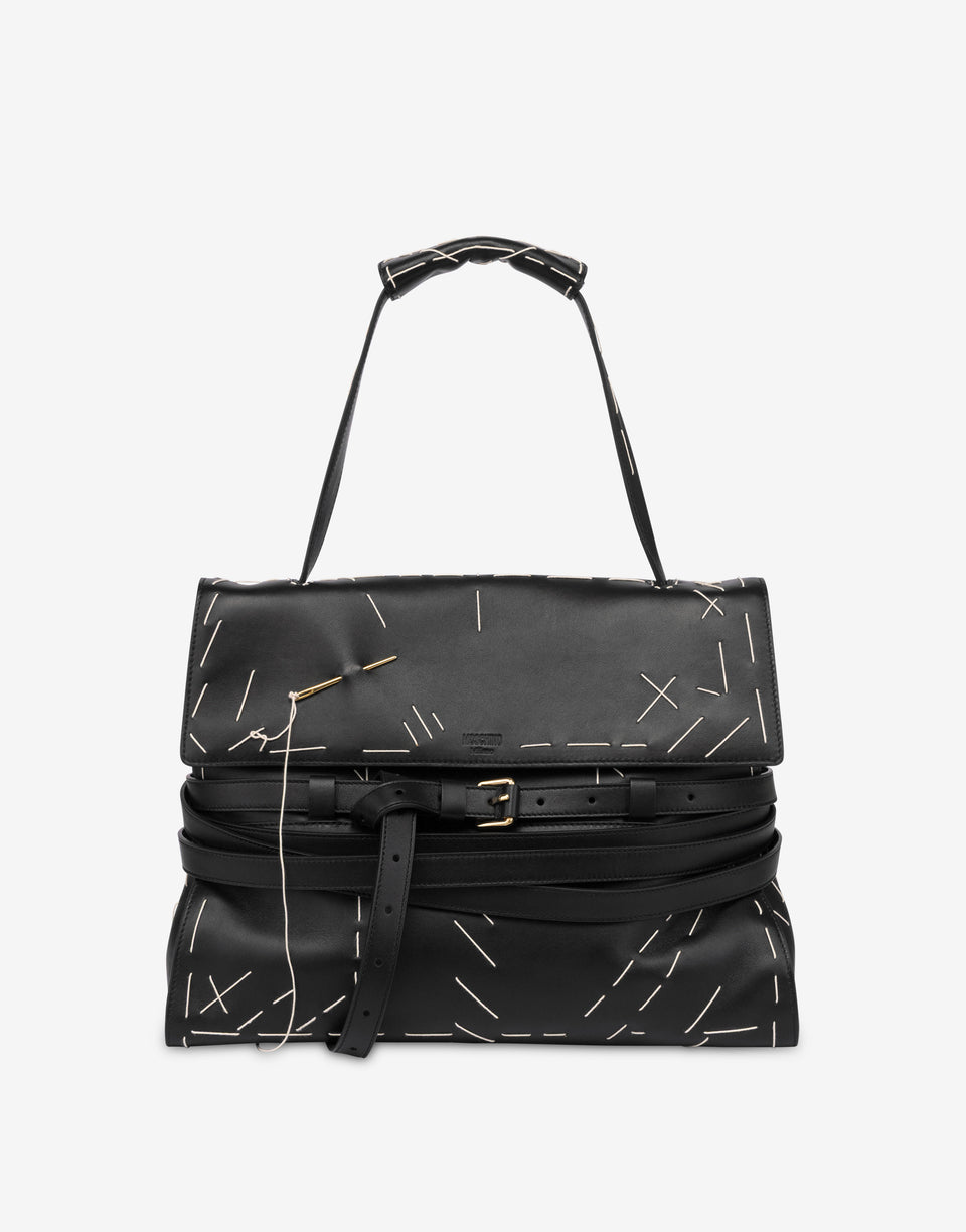 Bolso Moschino Tie Me mediano Negro Moschino 0