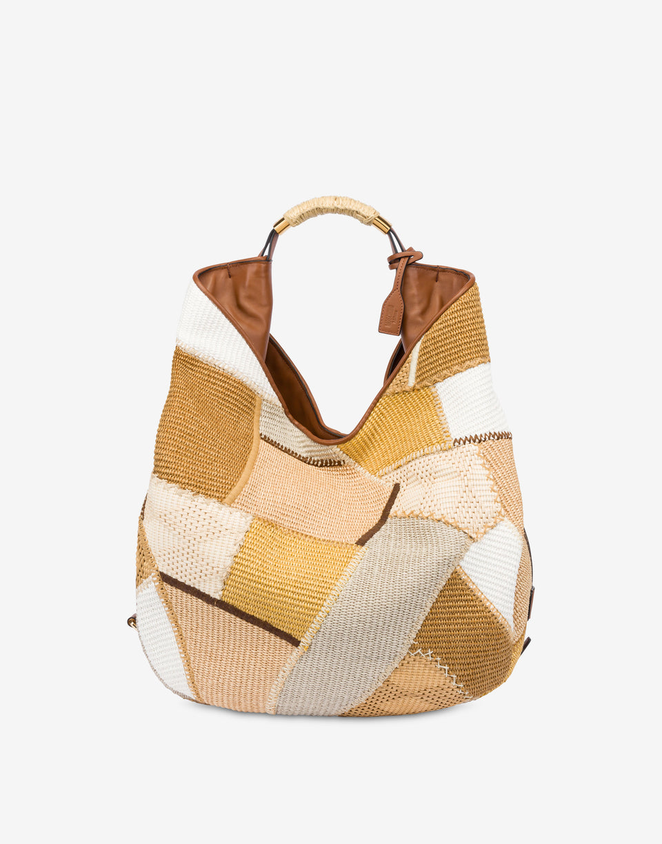 Moschino Handle Me bolsa Grande Beige Moschino 0