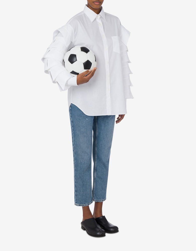 Football bolsa Blanco Moschino 4