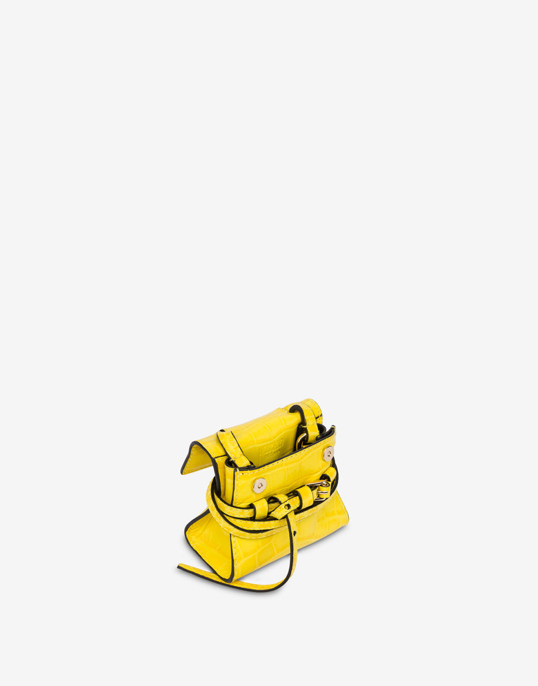 Micro bolsa Moschino Tie Me Amarillo Moschino 2