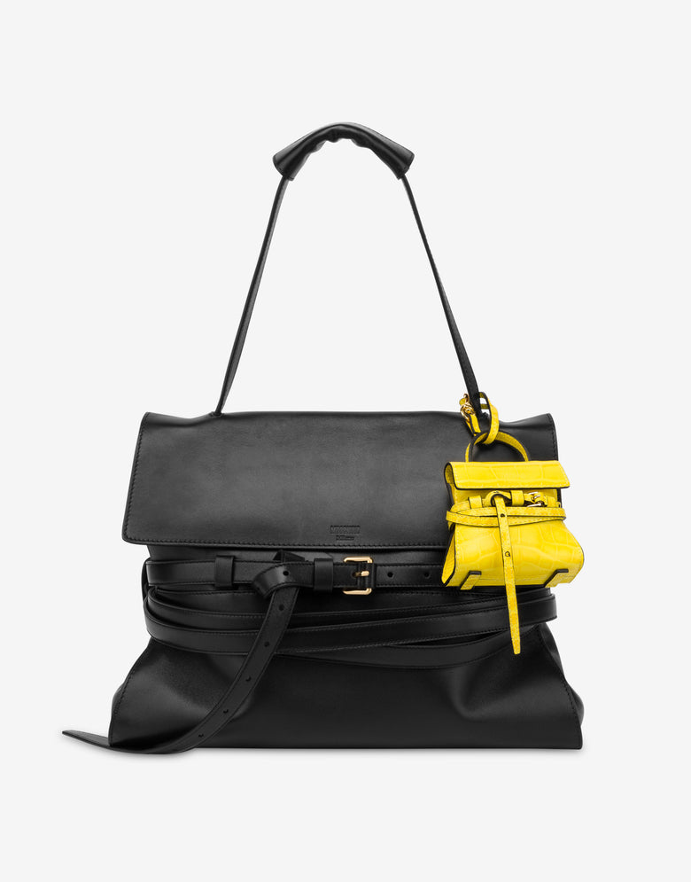 Micro bolsa Moschino Tie Me Amarillo Moschino 3
