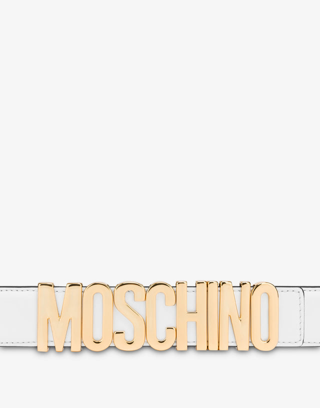 Lettering Logo腰带 白色 Moschino 1