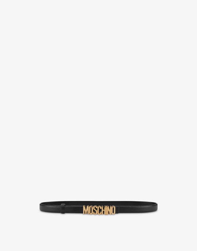Cintura con mini logo Lettering 黑色 Moschino 0