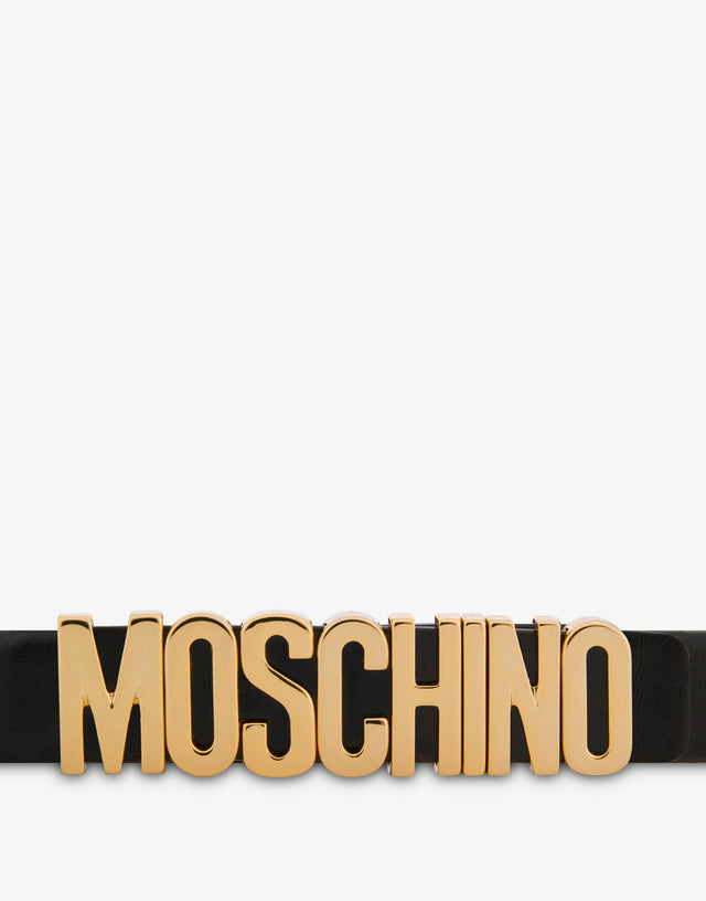 Cintura con mini logo Lettering 黑色 Moschino 1