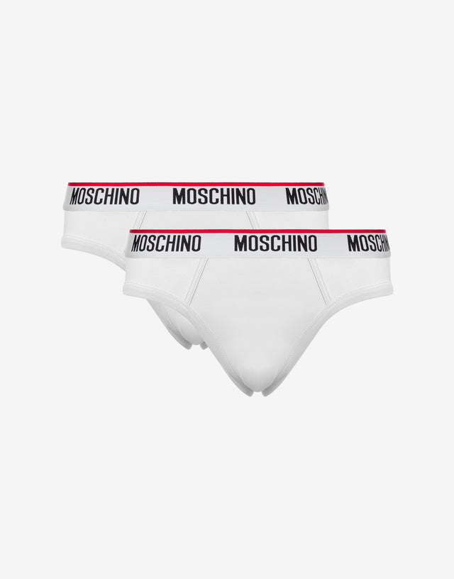 Logo Band弹力衬裙2件套 白色 Moschino 0
