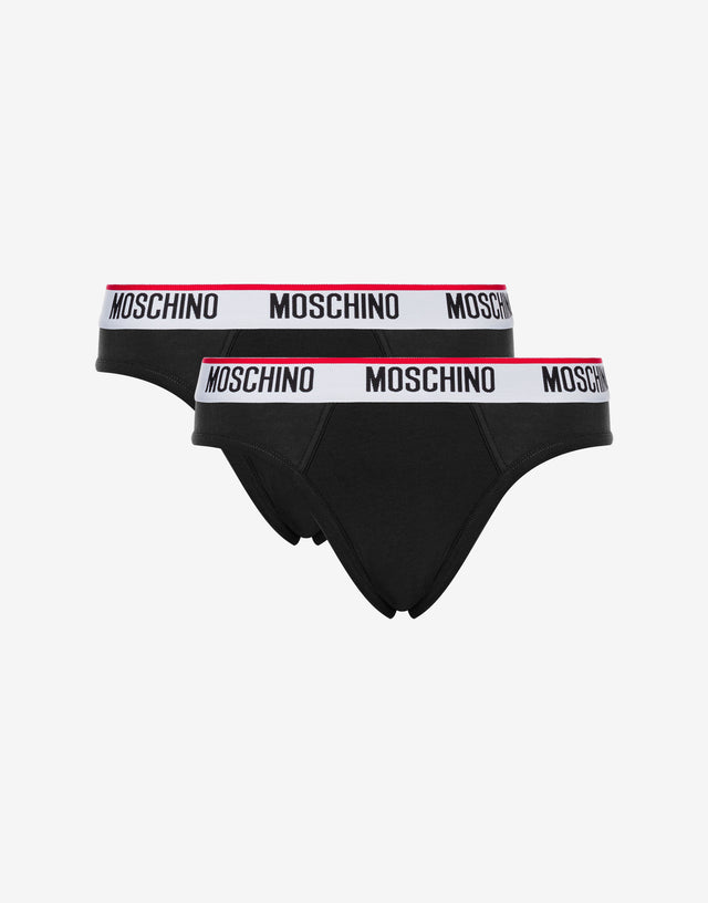 Logo Band set of 2 stretch briefs  Moschino 0