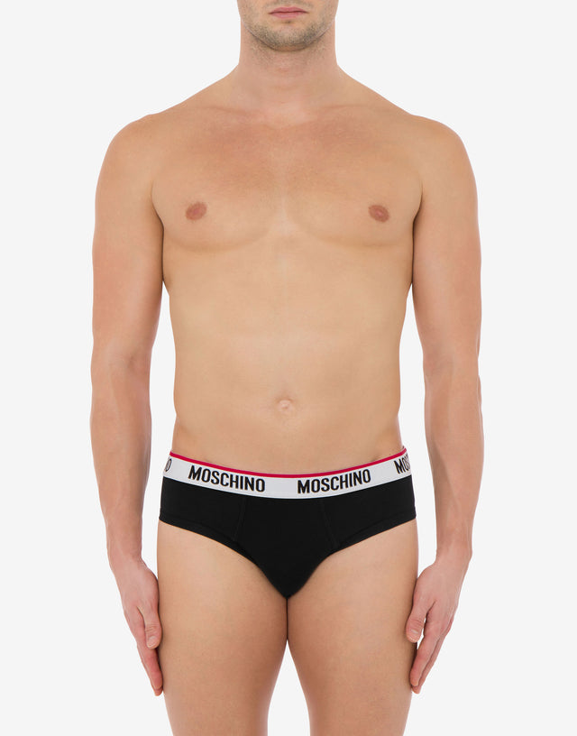 Logo Band弹力衬裙2件套 黑色 Moschino 1