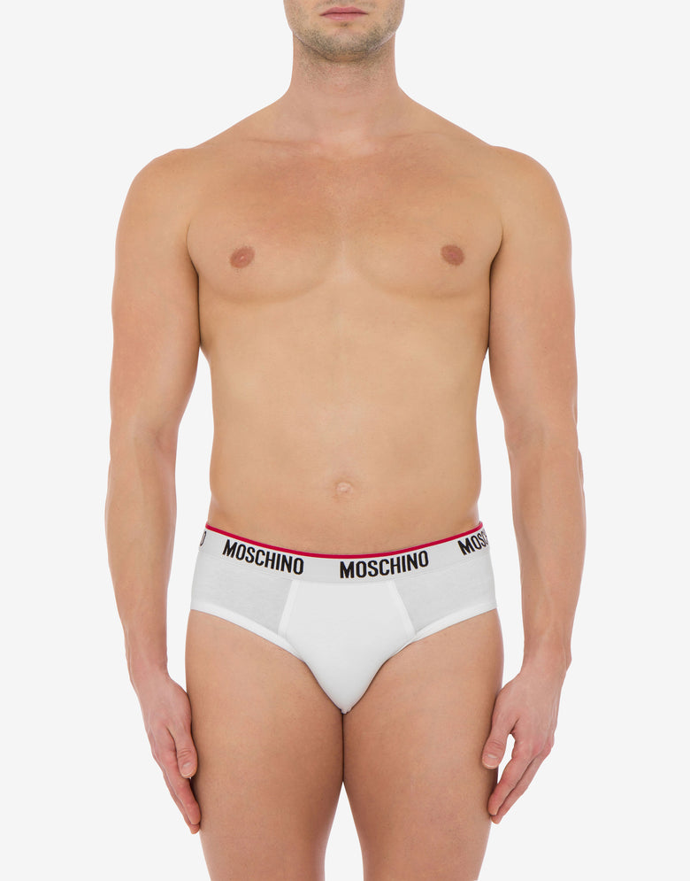 Logo Band set of 3 briefs Black Moschino 1