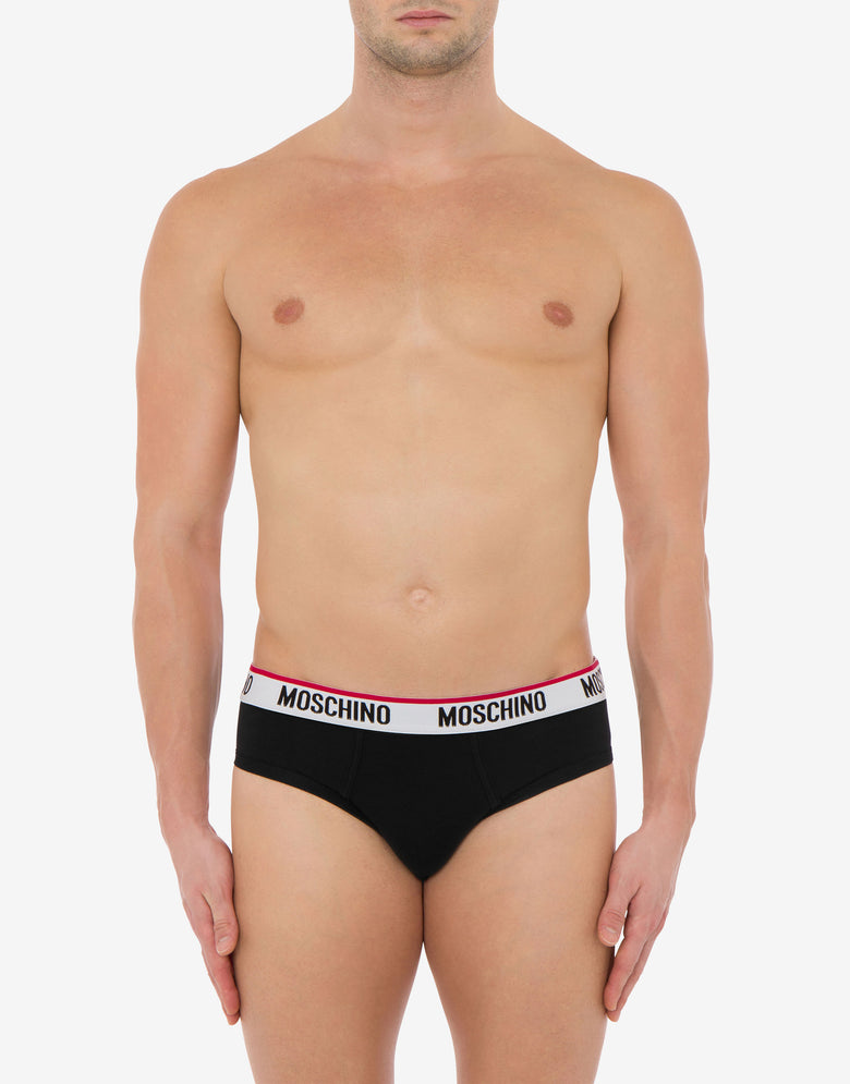 Logo Band set of 3 briefs Black Moschino 4