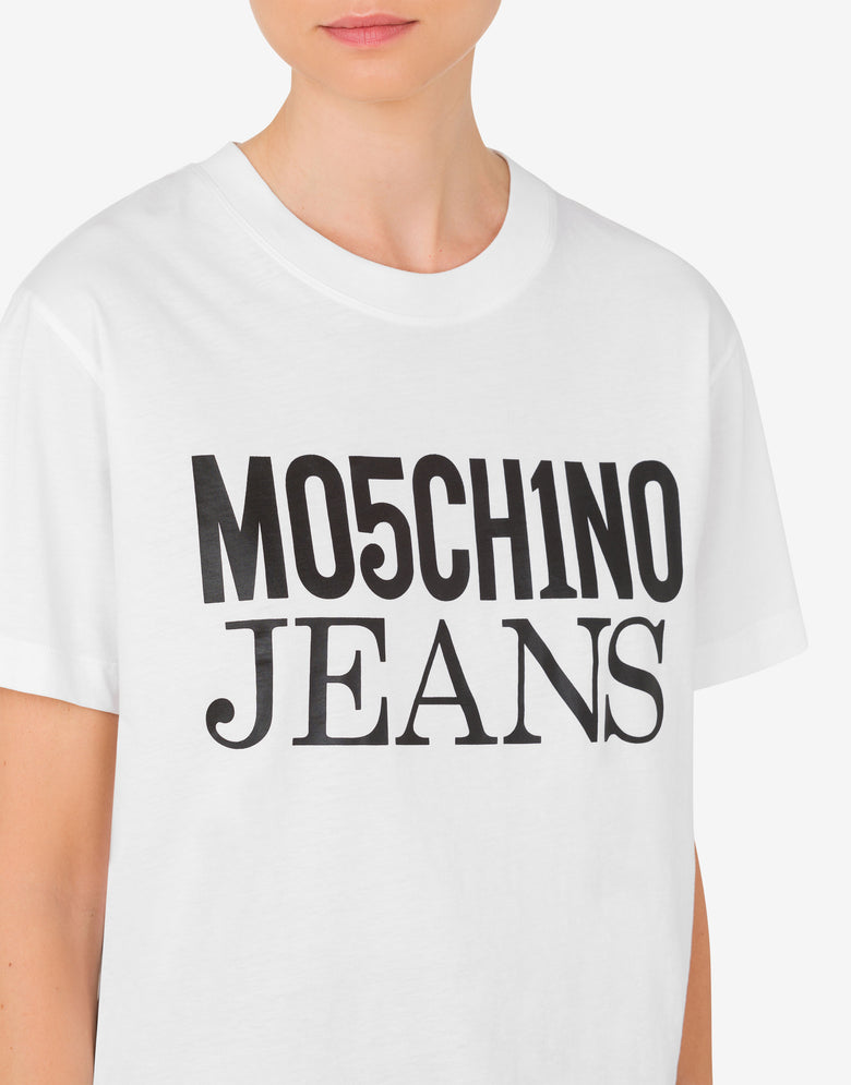 徽标平纹针织T恤 白色 Moschino Jeans 3