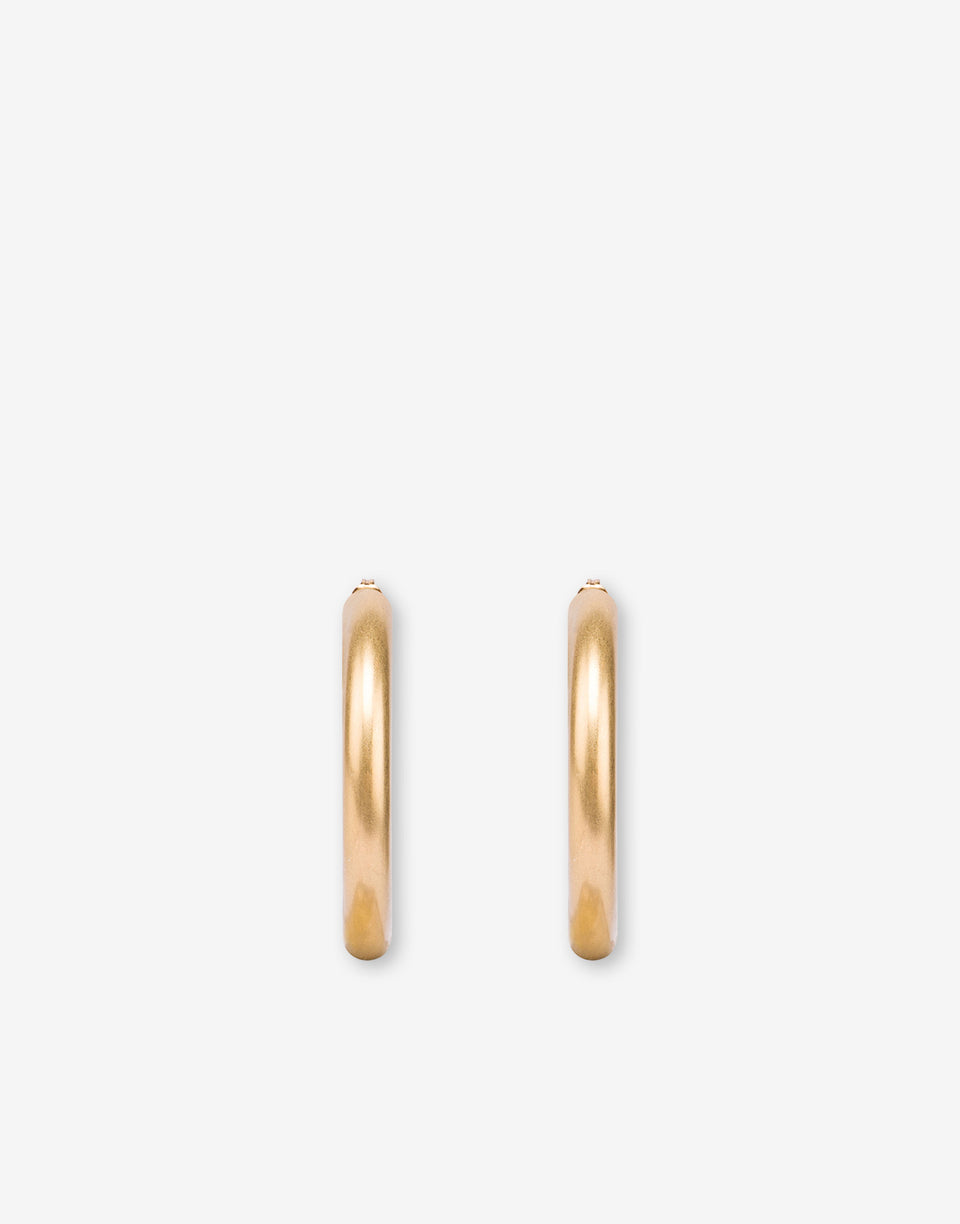 Metal hoop earrings Gold Moschino 0