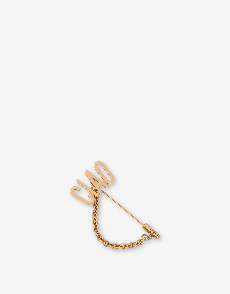 Broche con cadena CIAO Gold Moschino 2