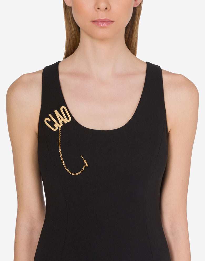 Maxi pin with CIAO chain Gold Moschino 3
