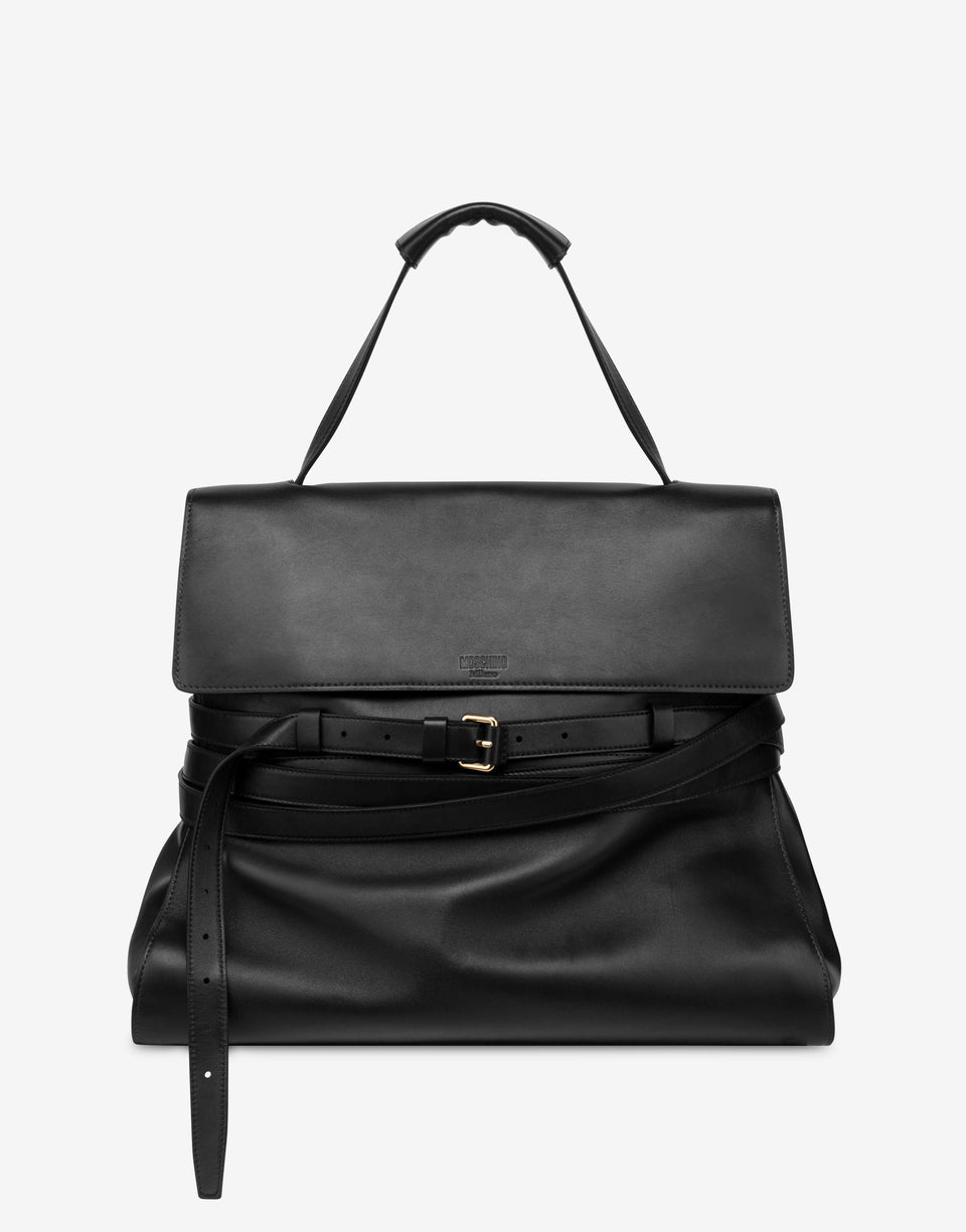 Moschino Tie Me Bag Jumbo Black Moschino 0