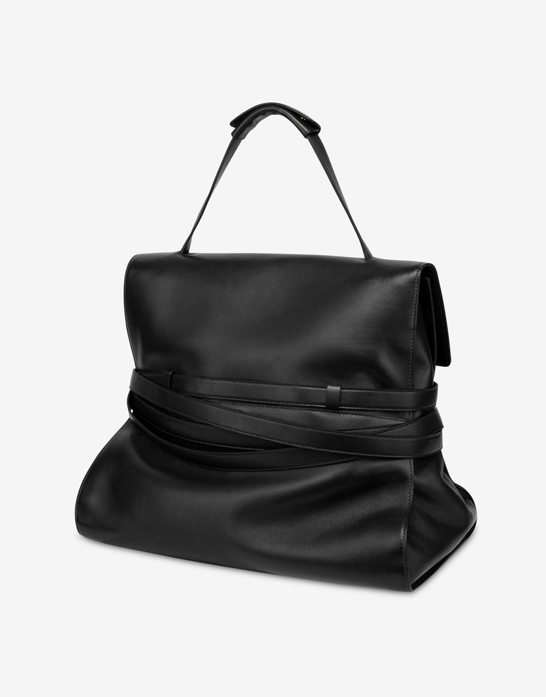 Moschino Tie Me Bag Jumbo Black Moschino 1