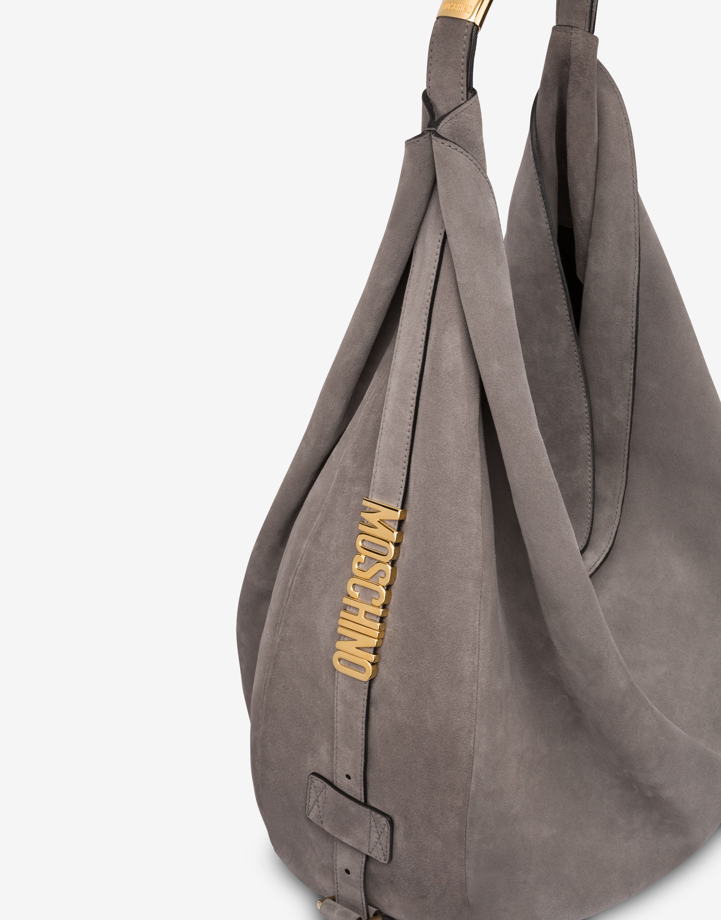 【新品未使用】MOSCHINO ハンドバッグ グレー Moschino Handle Me bag Large | Moschino