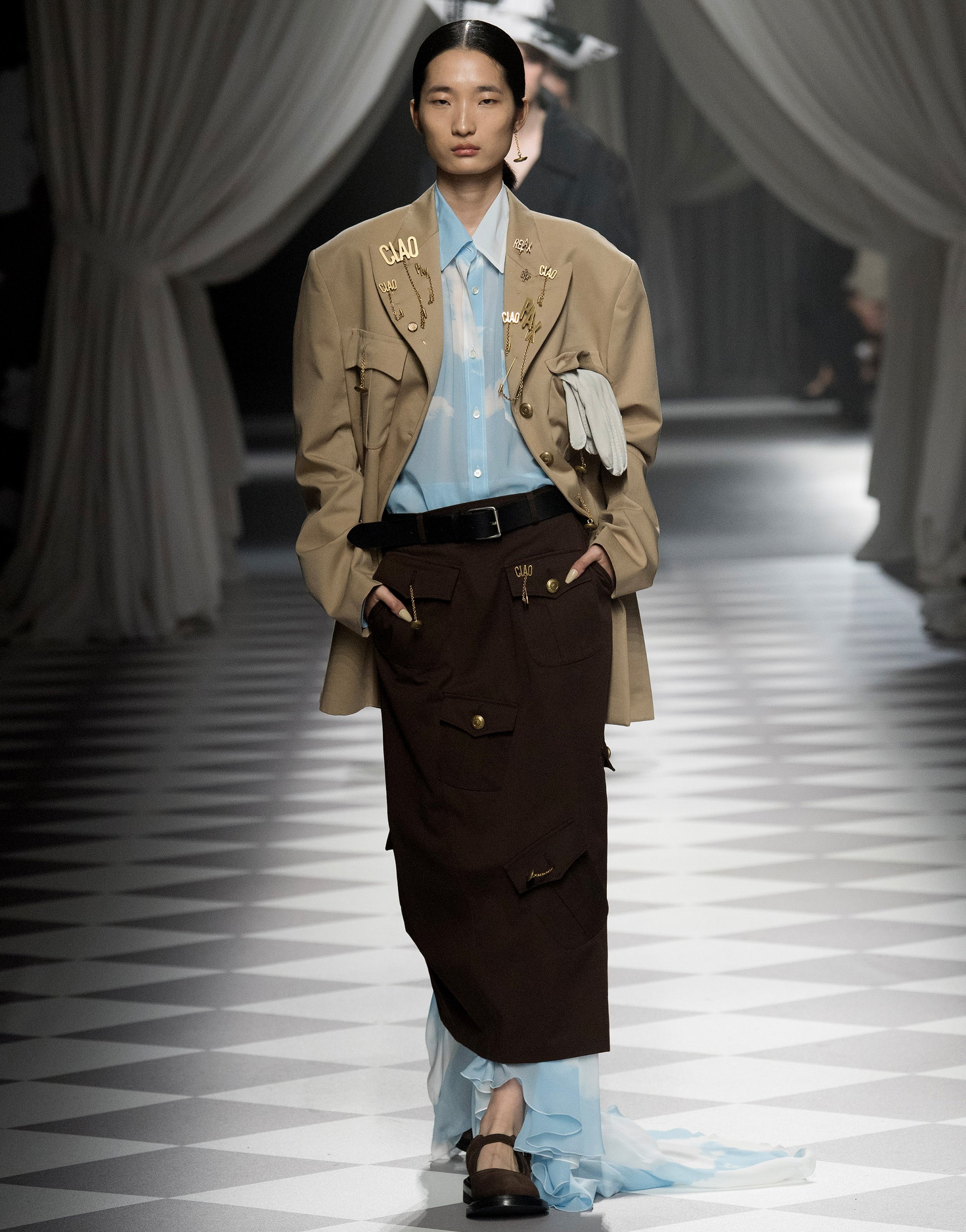Shirt in georgette 