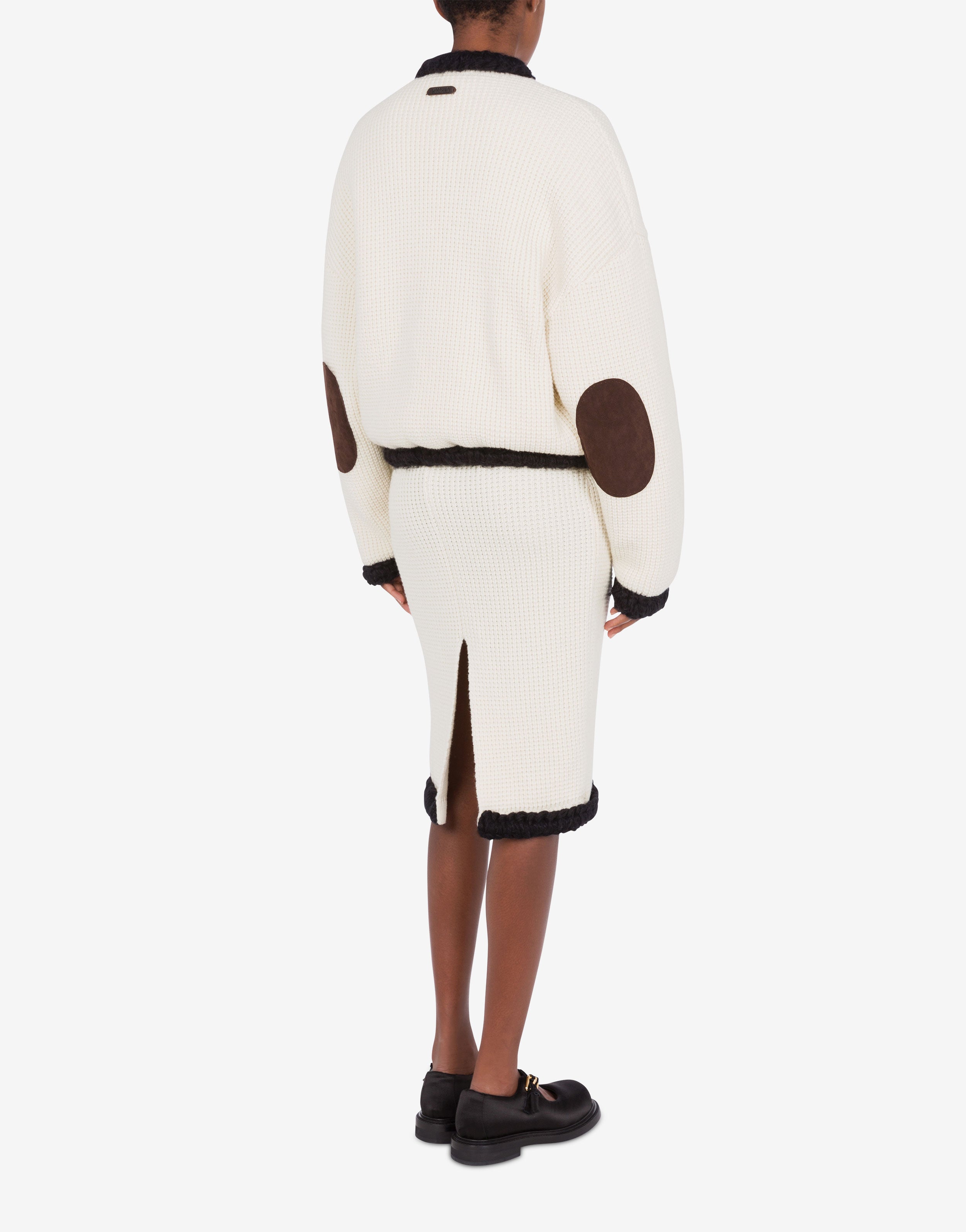 Short jacket in superfine lambswool | Moschino