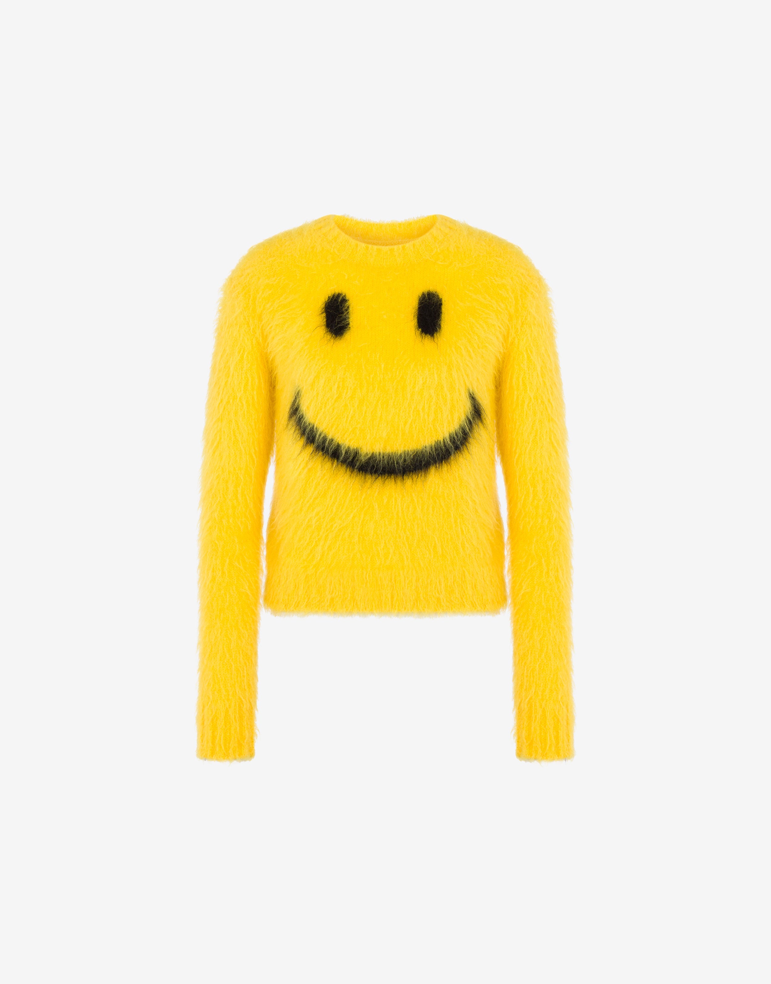 Pullover in brushed mohair Smiley | Moschino