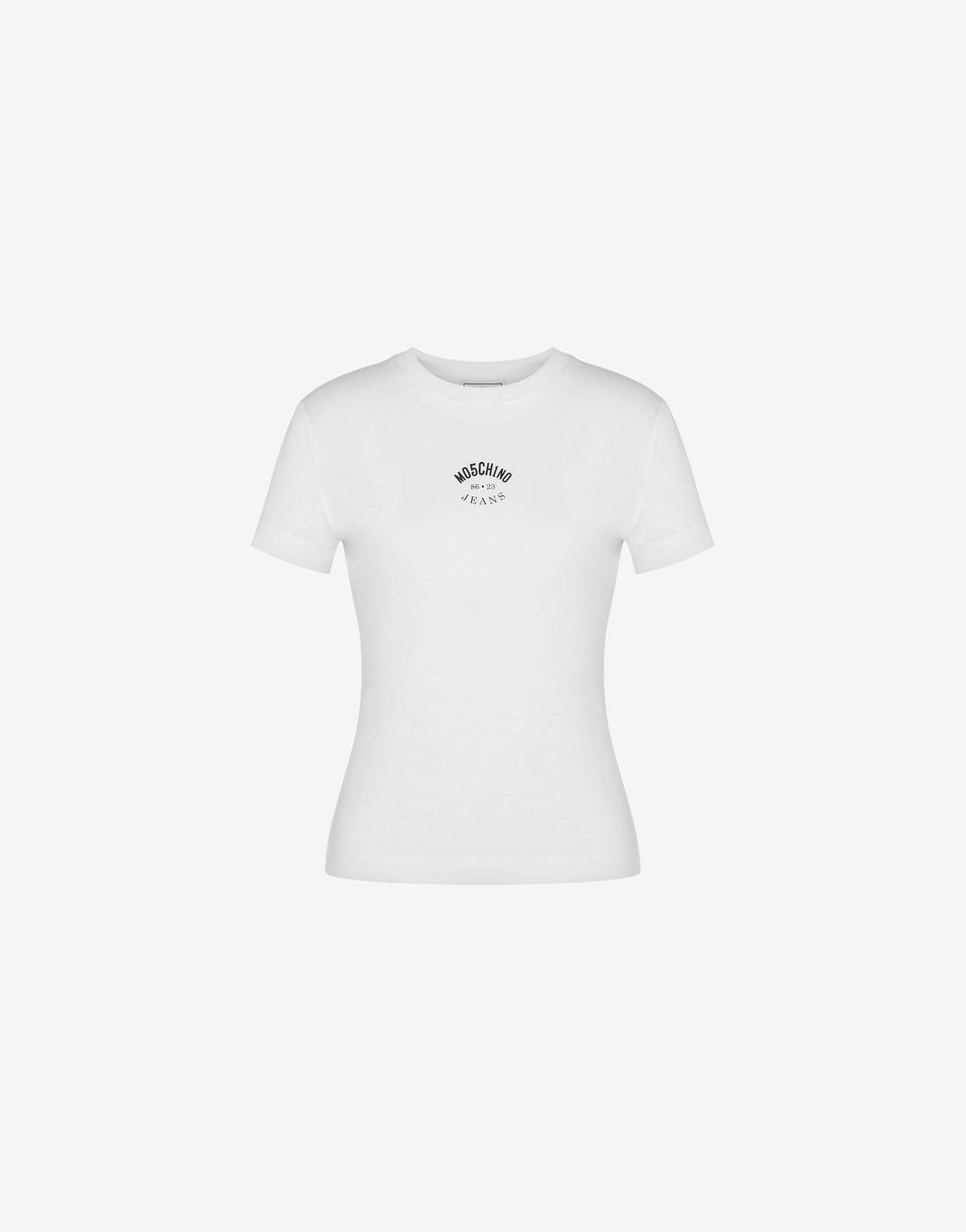 Camiseta de punto con logotipo  Blanco Moschino Jeans 0
