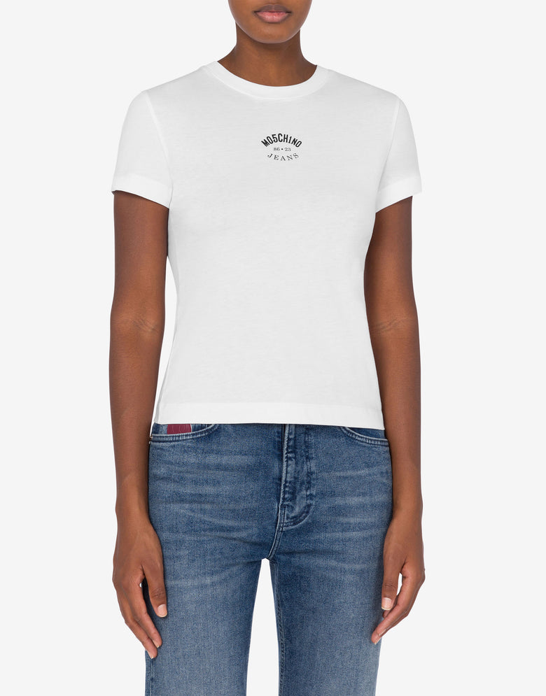 Camiseta de punto con logotipo  Blanco Moschino Jeans 1