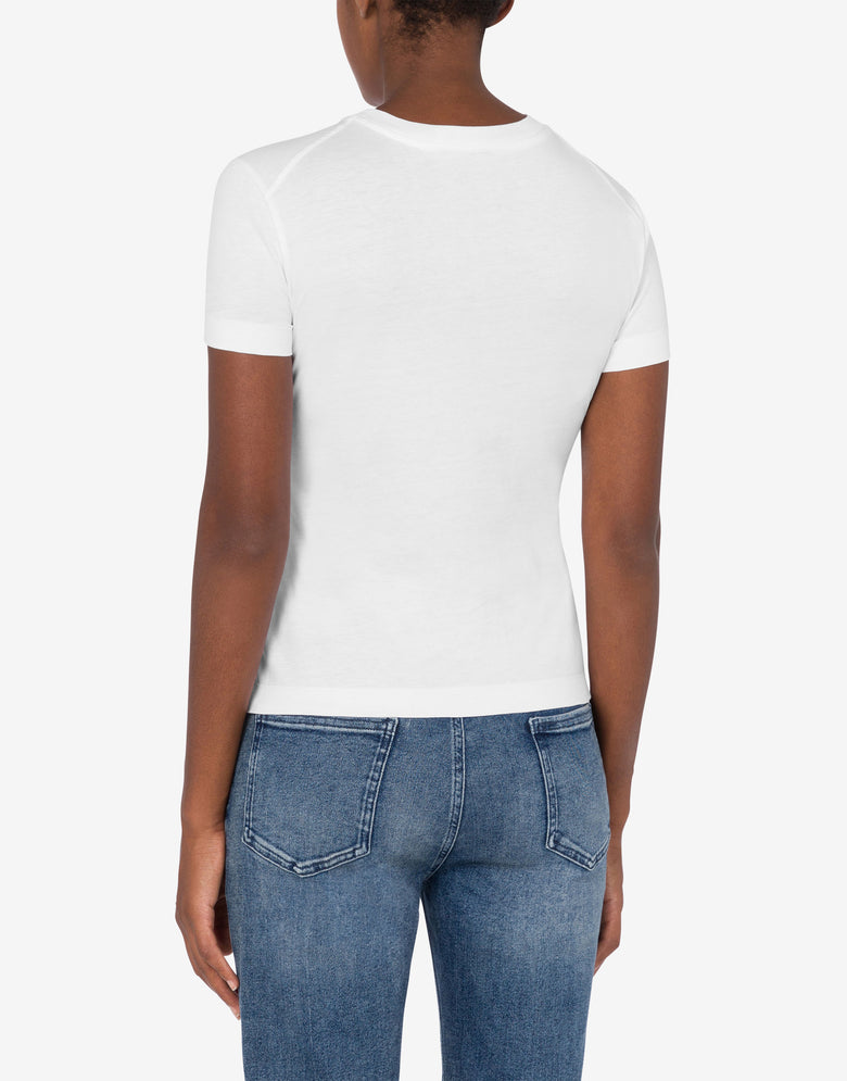 Camiseta de punto con logotipo  Blanco Moschino Jeans 2