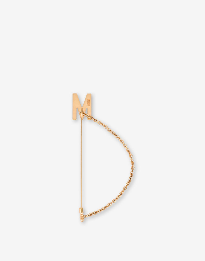 Broche con cadena M Gold Moschino 1