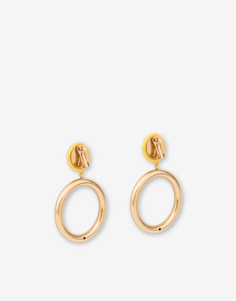 Smiley® Drop Earrings Gold Moschino 2