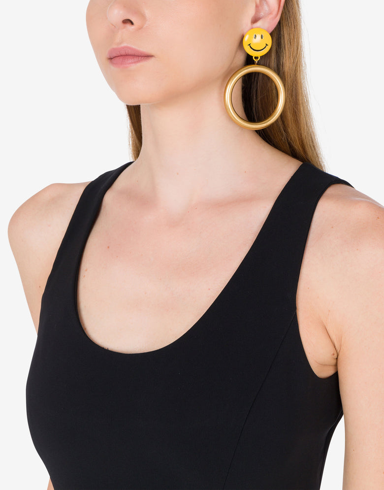 Smiley® Drop Earrings Gold Moschino 3
