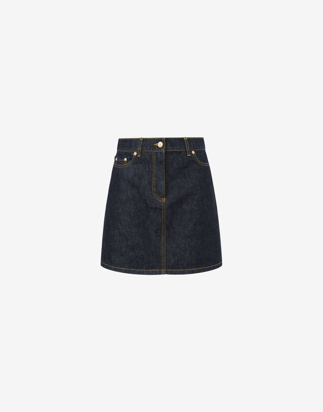 Lunar New Year Denim Miniskirt Dark denim Moschino 0