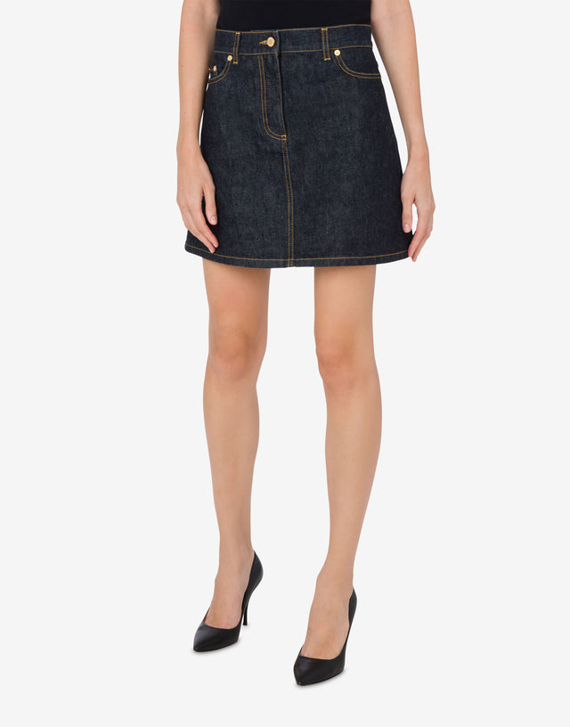 Lunar New Year Denim Miniskirt Dark denim Moschino 1